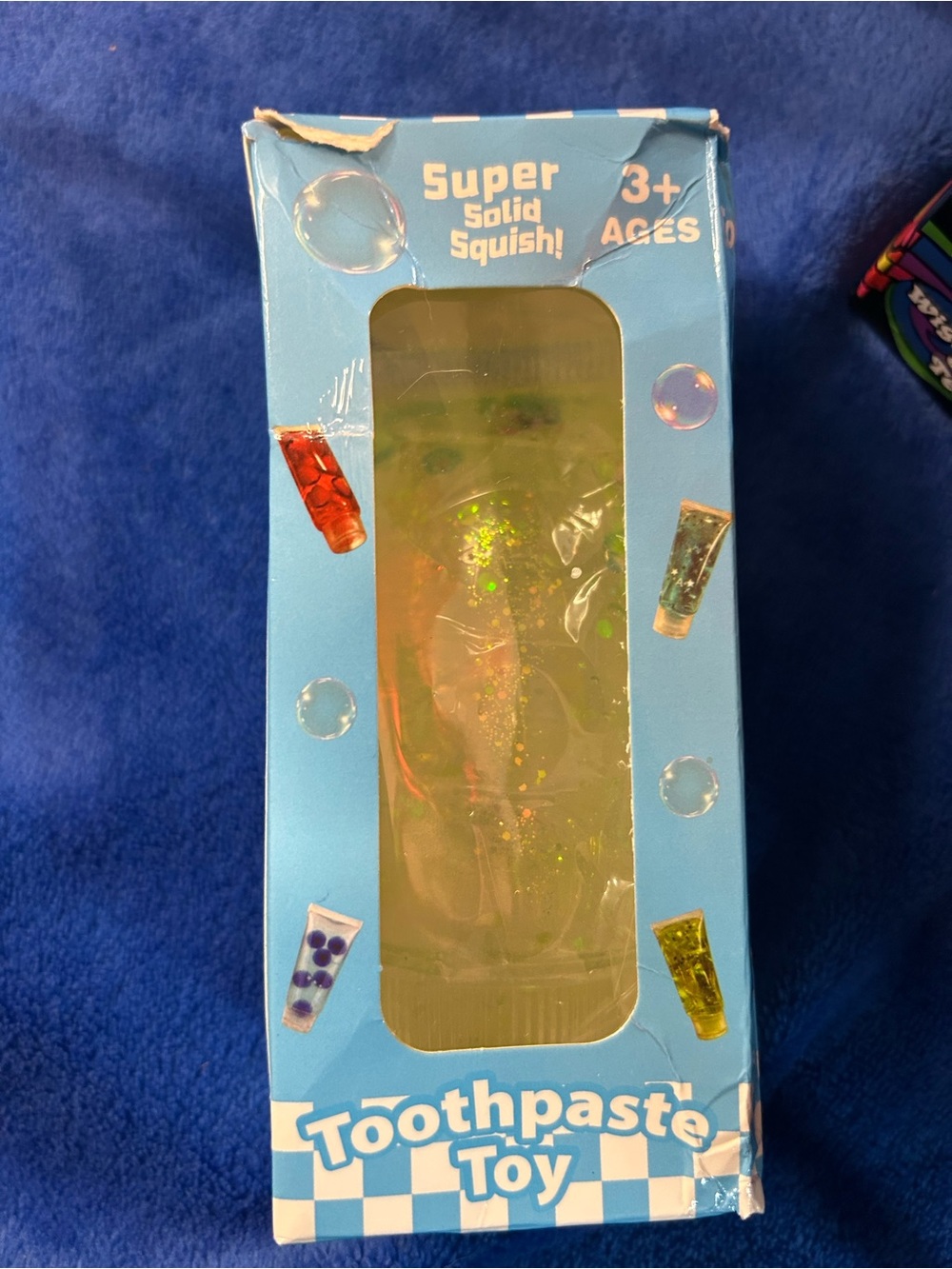 Toothpaste Squishy Toy - Glitter Gel
